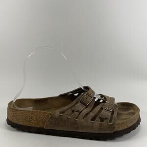 Birkenstock Granada Slide Sandals Womens Size 38 US Size 7-7.5 Brown Soft FB